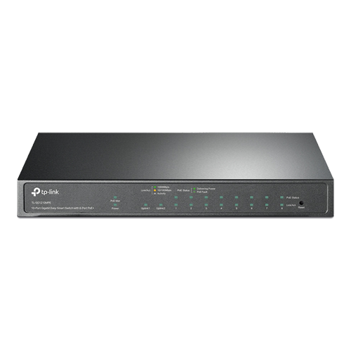 Switch 8 x RJ45 1G PoE, 1 x RJ45 1G, 1 x combo SFP + RJ45 1G, Managed – TP-Link TL-SG1210MPE