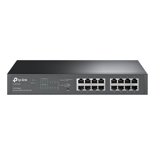 Switch Easy Smart, 8 x RJ45 1G PoE, 8 x RJ45 1G, Managed – TP-Link TL-SG1016PE