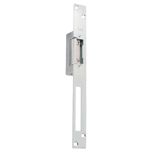 Yala electromagnetica fail locked, 12Vcc, consum redus, 230mA parghie deblocare, cu placa suport lunga – Yale by ASSA ABLOY YB17-12D-LM