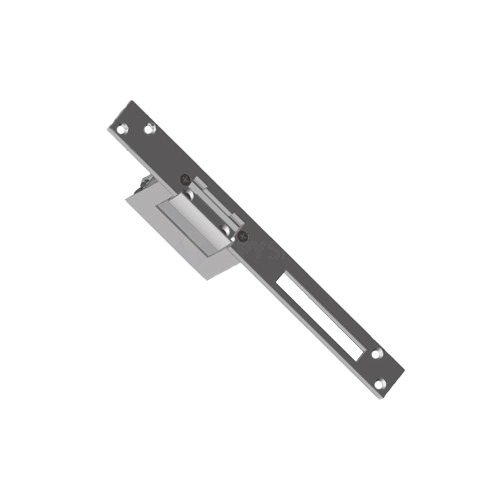 Yala electromagnetica fail locked, 12V, 230mA memorie mecanica, cu placa suport lunga – Yale by ASSA ABLOY YB17-12D-LH