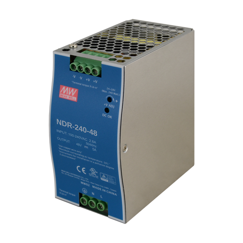Sursa de alimentare in comutatie, 48V/5A, 240W, sina DIN – MEAN WELL NDR-240-48
