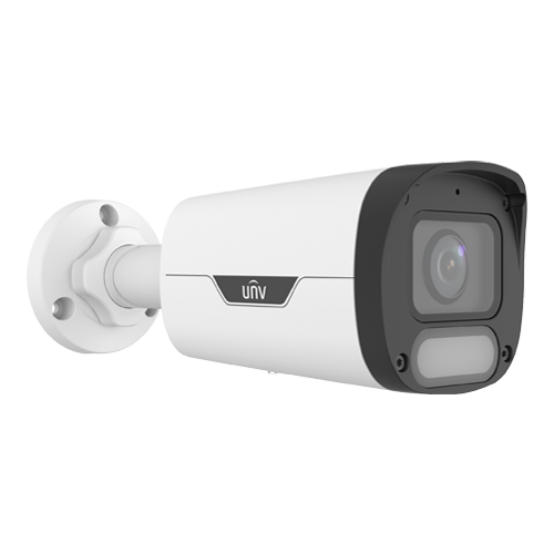 Camera IP Wise-ISP, ColorHunter, 8MP, lentila 2.8mm, WL 30M, Mic, PoE, color 24/7 – UNV IPC2318LE-ADF28KM-WP