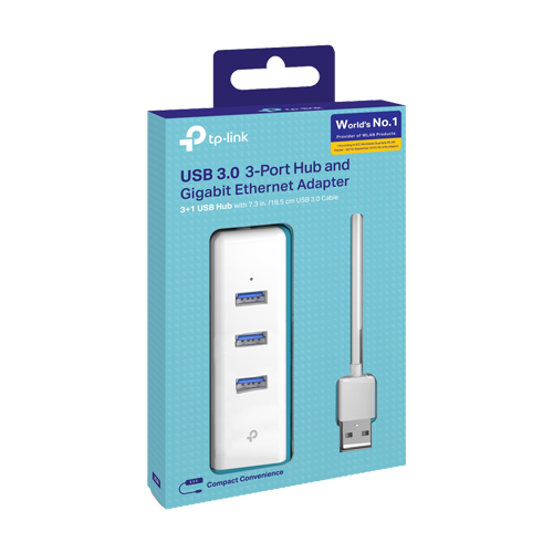 Adaptor Ethernet USB – RJ45 Gigabit, 3 x USB 3.0 – TP-Link UE330