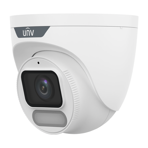 Camera IP Wise-ISP, ColorHunter, 8MP, lentila 4.0mm, WL 30M, Mic, PoE, color 24/7 – UNV IPC3628LE-ADF40K-WP