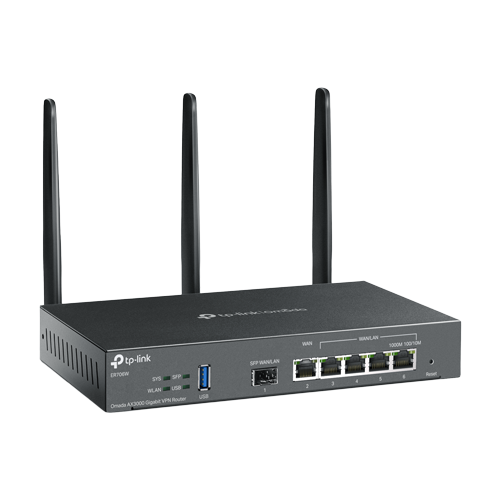 Router VPN, Wi-Fi 6, AX3000, 1 x SFP Gigabit, 5 x RJ45 Gigabit, 1 x USB – TP-Link Omada ER706W