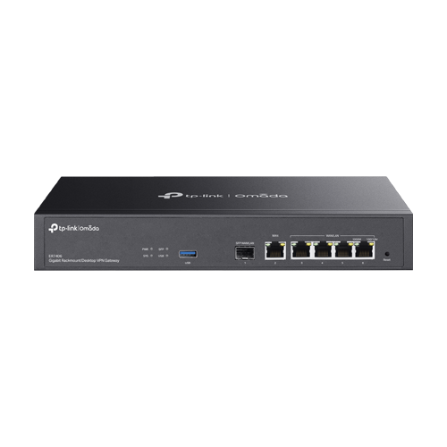 Router VPN, 1 x SFP Gigabit, 5 x RJ45 Gigabit, 1 x USB, 1U – TP-Link Omada ER7406