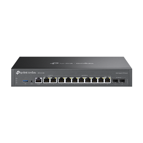 Router VPN, 2 x RJ45 2.5G, 2 x SFP Gigabit, 8 x RJ45 Gigabit, 1 x USB, 1U – TP-Link Omada ER7412-M2