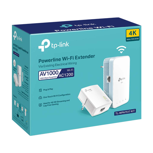 Kit Powerline AV1000, Wi-Fi 5, AC1200 Dual-Band, 1 x RJ45 Gigabit – TP-Link TL-WPA7517KIT