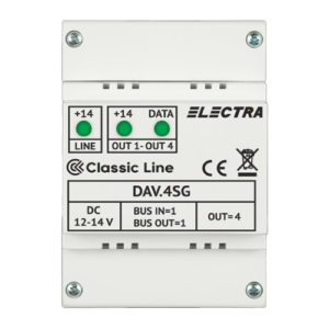 Doza derivatie video DAV.4SG Classic 4 iesiri – ELECTRA DAV.4SG