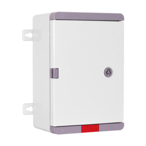 Cutie distributie IP67 din ABS gri, usa mata, placa metalica, 200x300x130 mm PD203013