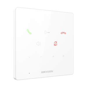 Post interior interfon TCP/IP, 9 butoane, PoE, Alarma IN, ALB – HIKVISION DS-KH6000-E1-White