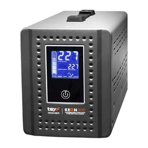 UPS 500VA(fara baterie inclusa), repornire automata, afisaj LCD, protectii multiple, Input AC 155-285V UPS-KEON-500VA