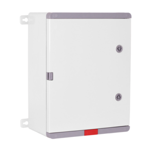 Cutie distributie IP67 din ABS gri, usa mata, placa metalica, 300x400x220 mm PD304022