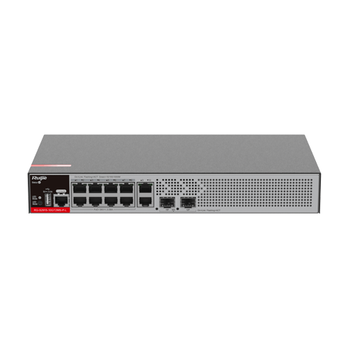 Switch L2+, 8 x RJ45 1G PoE, 2 x SFP 2.5G, 2 x RJ45 1G, Cloud Management – Ruijie RG-S2915-10GT2MS-P-L