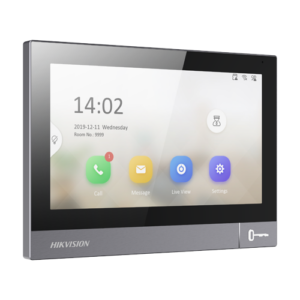 Monitor videointerfon TCP/IP, IPS LCD 7 inch touch screen, Wi-Fi, PoE, Alarma IN – HIKVISION DS-KH8381-WTE1