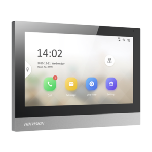 Monitor videointerfon TCP/IP, TFT 7 inch touch screen, Wi-Fi, PoE, Alarma IN – HIKVISION DS-KH8380-WTE1