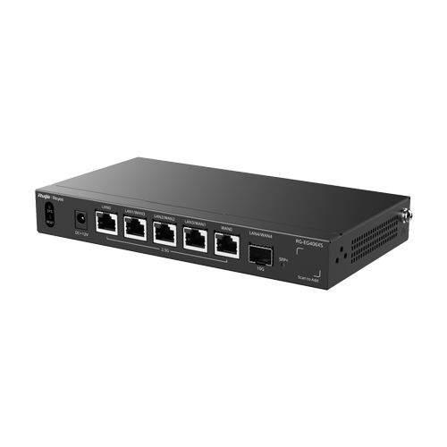 Router 5 x RJ45 2.5G, 1 x SFP+ 10G, Multi-WAN, Cloud Management – Ruijie Reyee RG-EG406XS