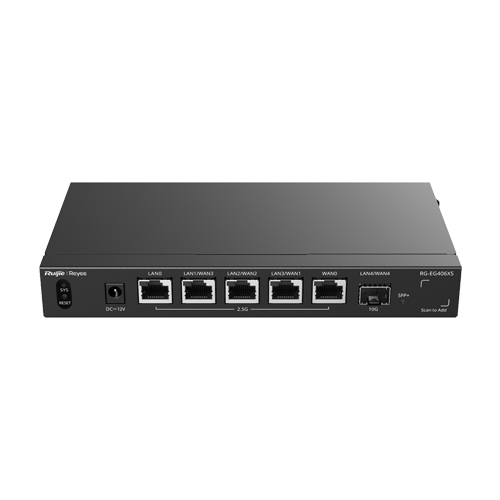 Router 5 x RJ45 2.5G, 1 x SFP+ 10G, Multi-WAN, Cloud Management – Ruijie Reyee RG-EG406XS