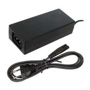 Kit sursa de alimentare 12V, 5A, cu cablu si stecher pentru priza – MW Power POSC12500D-C8-KIT