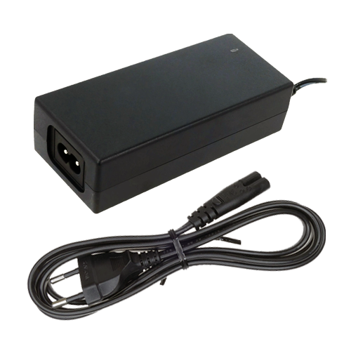 Kit sursa de alimentare 12V, 5A, cu cablu si stecher pentru priza – MW Power POSC12500D-C8-KIT