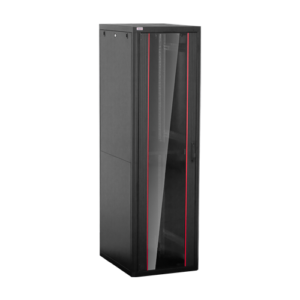 Rack de podea PRO SERIES 42U 19” 600×800, capacitate 1000 kg, RAL 9005, asamblat ASY-42U-6080PRO