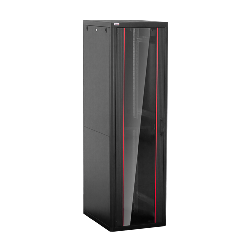 Rack de podea PRO SERIES 42U 19” 600×800, capacitate 1000 kg, RAL 9005, asamblat ASY-42U-6080PRO