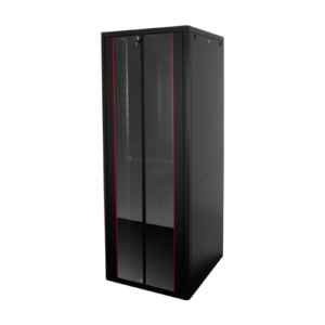 Rack de podea PRO SERIES 42U 19” 800×1000, capacitate 1000 kg, RAL 9005, asamblat ASY-42U-80100PRO