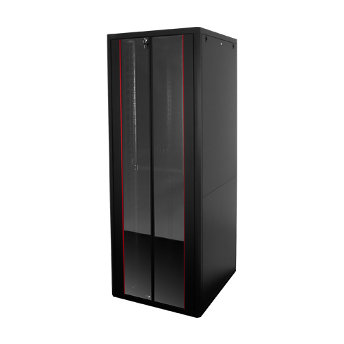 Rack de podea PRO SERIES 42U 19” 800×1000, capacitate 1000 kg, RAL 9005, asamblat ASY-42U-80100PRO
