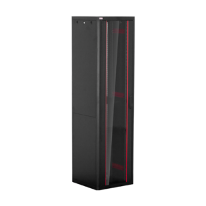 Rack de podea PRO SERIES 47U 19” 600×600, capacitate 1000 kg, RAL 9005, asamblat ASY-47U-6060PRO