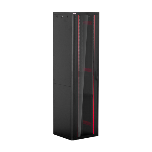 Rack de podea PRO SERIES 47U 19” 600×600, capacitate 1000 kg, RAL 9005, asamblat ASY-47U-6060PRO