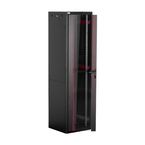 Rack de podea PRO SERIES 47U 19” 600×600, capacitate 1000 kg, RAL 9005, asamblat ASY-47U-6060PRO