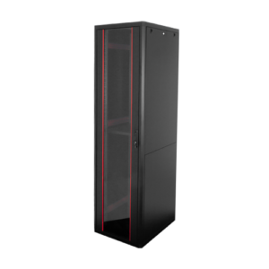 Rack de podea PRO SERIES 47U 19” 600×800, capacitate 1000 kg, RAL 9005, asamblat ASY-47U-6080PRO