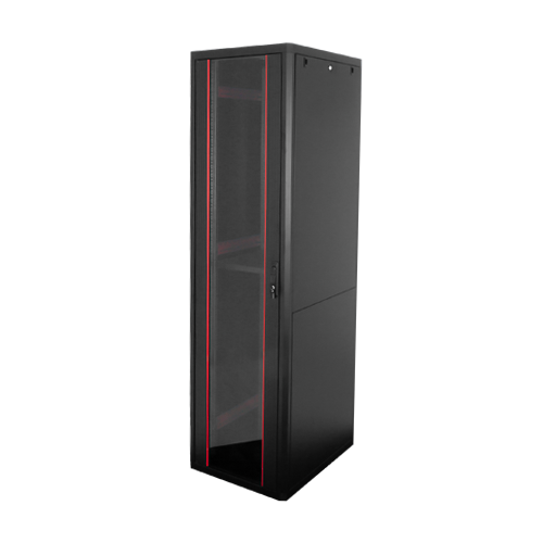 Rack de podea PRO SERIES 47U 19” 600×800, capacitate 1000 kg, RAL 9005, asamblat ASY-47U-6080PRO