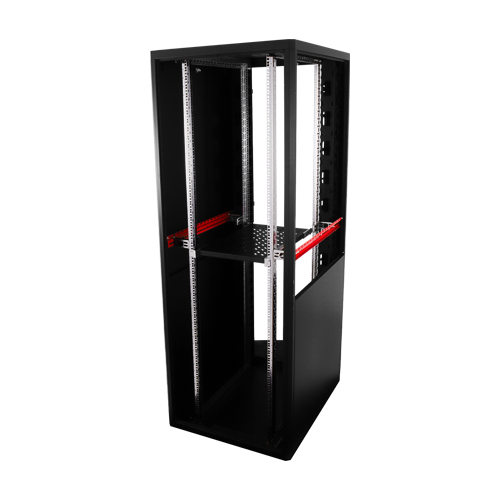 Rack de podea PRO SERIES 47U 19” 800×1000, capacitate 1000 kg, RAL 9005, asamblat ASY-47U-80100PRO