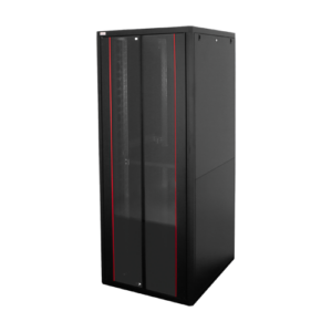 Rack de podea PRO SERIES 47U 19” 800×1000, capacitate 1000 kg, RAL 9005, asamblat ASY-47U-80100PRO