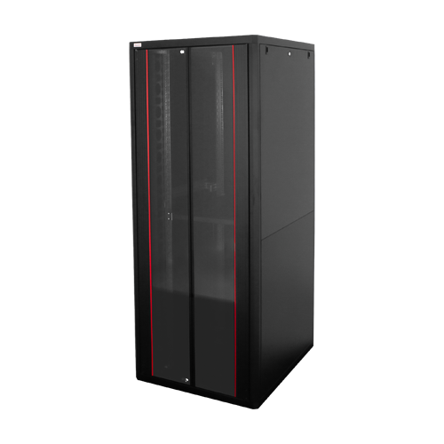 Rack de podea PRO SERIES 47U 19” 800×1000, capacitate 1000 kg, RAL 9005, asamblat ASY-47U-80100PRO