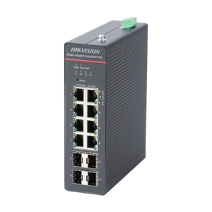 Kit Switch 8 x RJ45 Gigabit PoE 802.3af/at/bt, 4 x SFP Gigabit, Management, Sursa 75W – HIKVISION DS-3T1512HP-SI-8P4FKIT(75W)