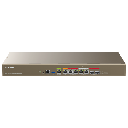 Router VPN, 1 x RJ45 2.5G, 3 x RJ45 1G, 2 x combo SFP/RJ45 1G, Multi-WAN, Cloud Managed – IP-COM M50-F
