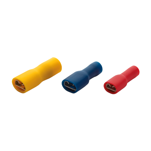 Terminale de tip mama complet izolate, sec. transv. 0.5-1.5mm, lat. soclului 0.8×2.8mm, 200buc/set IPFD-1288