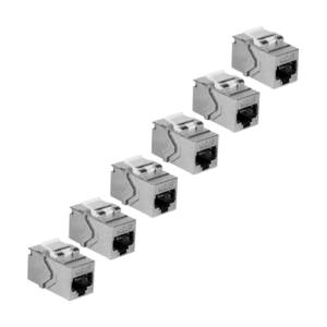 Set 6 buc. Keystone Jack Cat.6A, ecranat, tool-less – TRENDnet TC-K06C6A-6buc