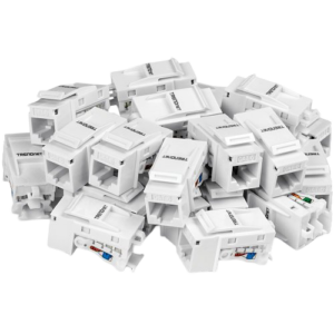 Set 25 buc. Keystone Jack Cat.6 tool-less, alb – TRENDnet TC-K25C6-25buc
