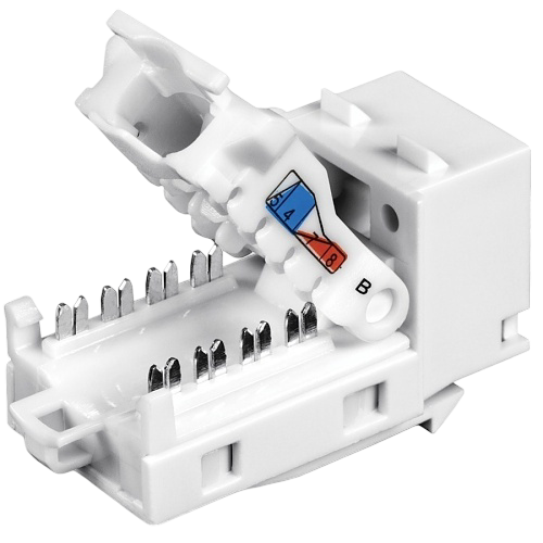 Set 25 buc. Keystone Jack Cat.6 tool-less, alb – TRENDnet TC-K25C6-25buc