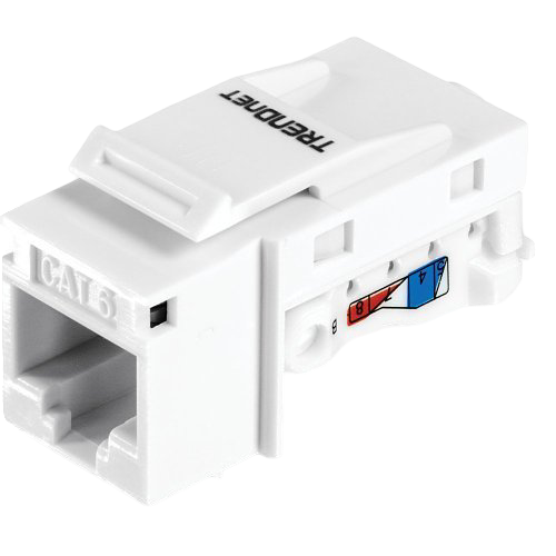 Set 25 buc. Keystone Jack Cat.6 tool-less, alb – TRENDnet TC-K25C6-25buc
