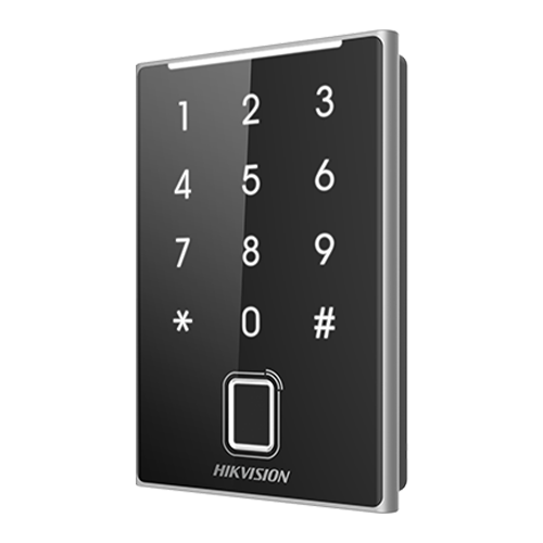 Cititor de proximitate MIFARE, amprenta, tastatura integrata, Bluetooth, Wiegand, RS485 – HIKVISION DS-K1109DKFB