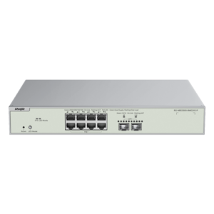 Switch L2+, 8 x RJ45 2.5G PoE+ (240W), 2 x SFP+ 10G, Cloud Management – Ruijie RG-NBS3300-8MG2XS-P