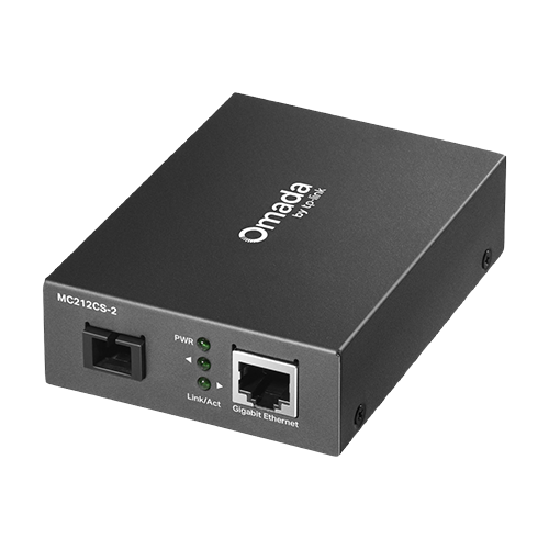 Media Convertor WDM Gigabit Single-mode SC TX1310nm / RX1550nm, 2 km – TP-Link Omada MC212CS-2