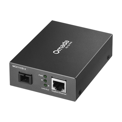 Media Convertor WDM Gigabit Single-mode SC TX1550nm / RX1310nm, 2 km – TP-Link Omada MC211CS-2