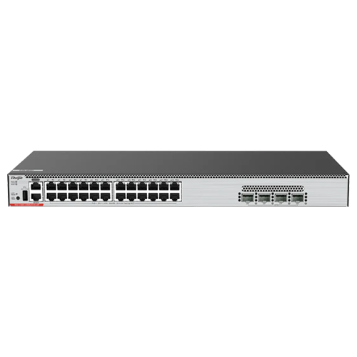 Switch L3, 24 x RJ45 5G PoE++ (90W), 4 x SFP28 25G, Cloud Management – Ruijie RG-CS86-24MG4VS-UP