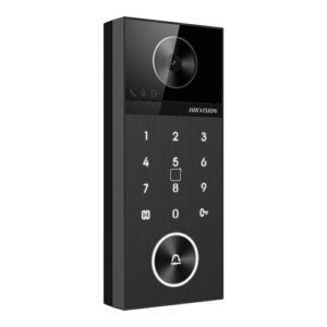 Panou exterior videointerfon TCP/IP 4MP, IR 3m, PIN, PoE, M1, IP65 – HIKVISION DS-KV6124-E1