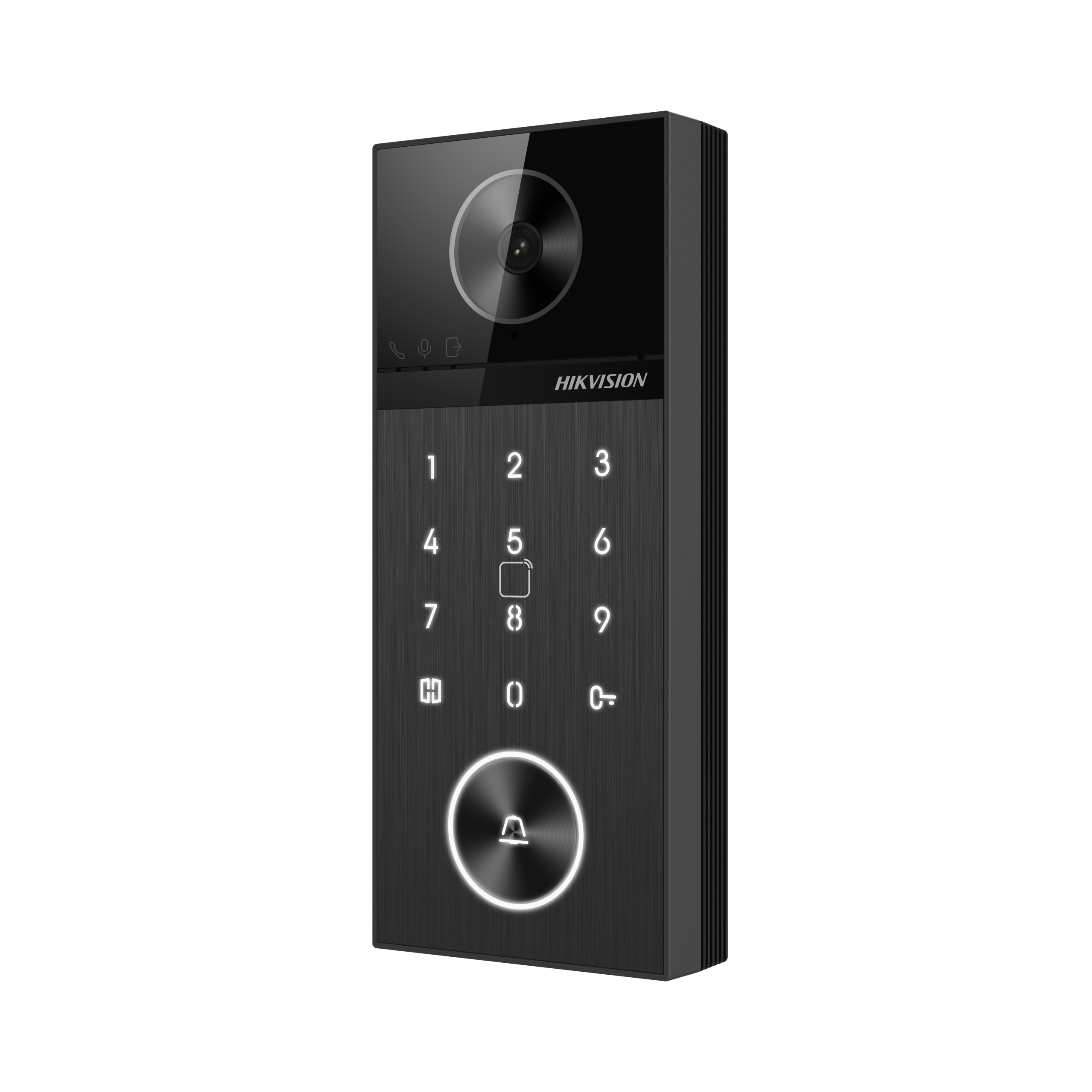 Panou exterior videointerfon TCP/IP 4MP, IR 3m, WI-FI6, Bluetooth, PIN, PoE, M1, IP65 – HIKVISION DS-KV6124-WBE1